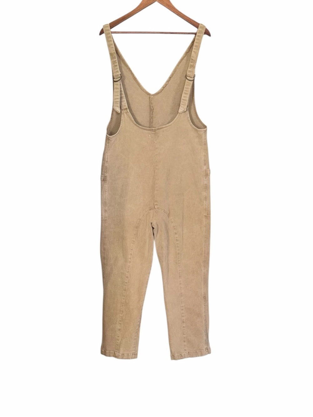 Zenana Outfitters Overall Jumpsuit in Camel